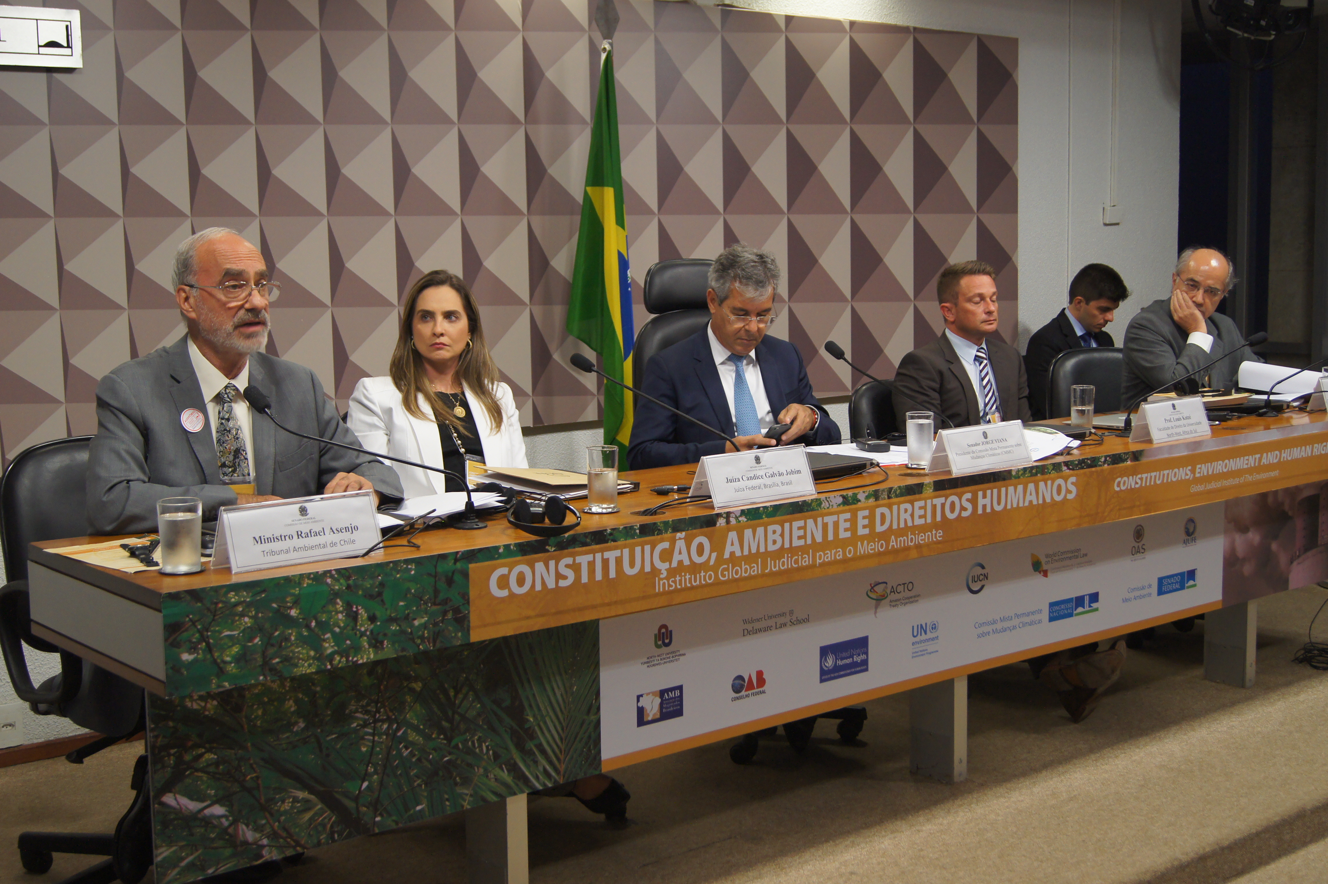 Ministro Rafael Asenjo expuso en “Coloquio regional sobre la protección constitucional del ambiente y los derechos humanos” realizado en Brasil