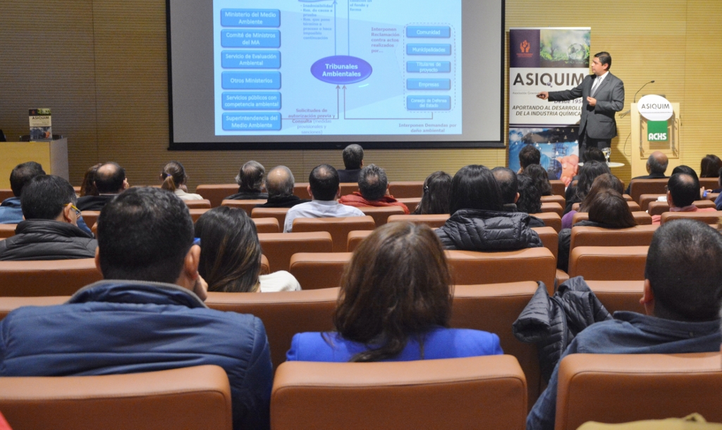 Ministro Sabando expuso en seminario de la Asociación Gremial de Industriales Químicos de Chile, Asiquim