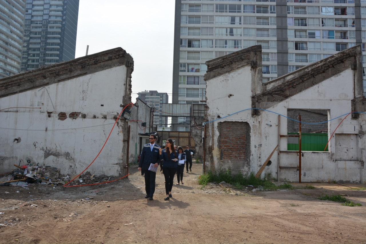 Tribunal Ambiental de Santiago realizó inspección en el área donde está proyectada la construcción de dos torres de 38 pisos en Estación Central