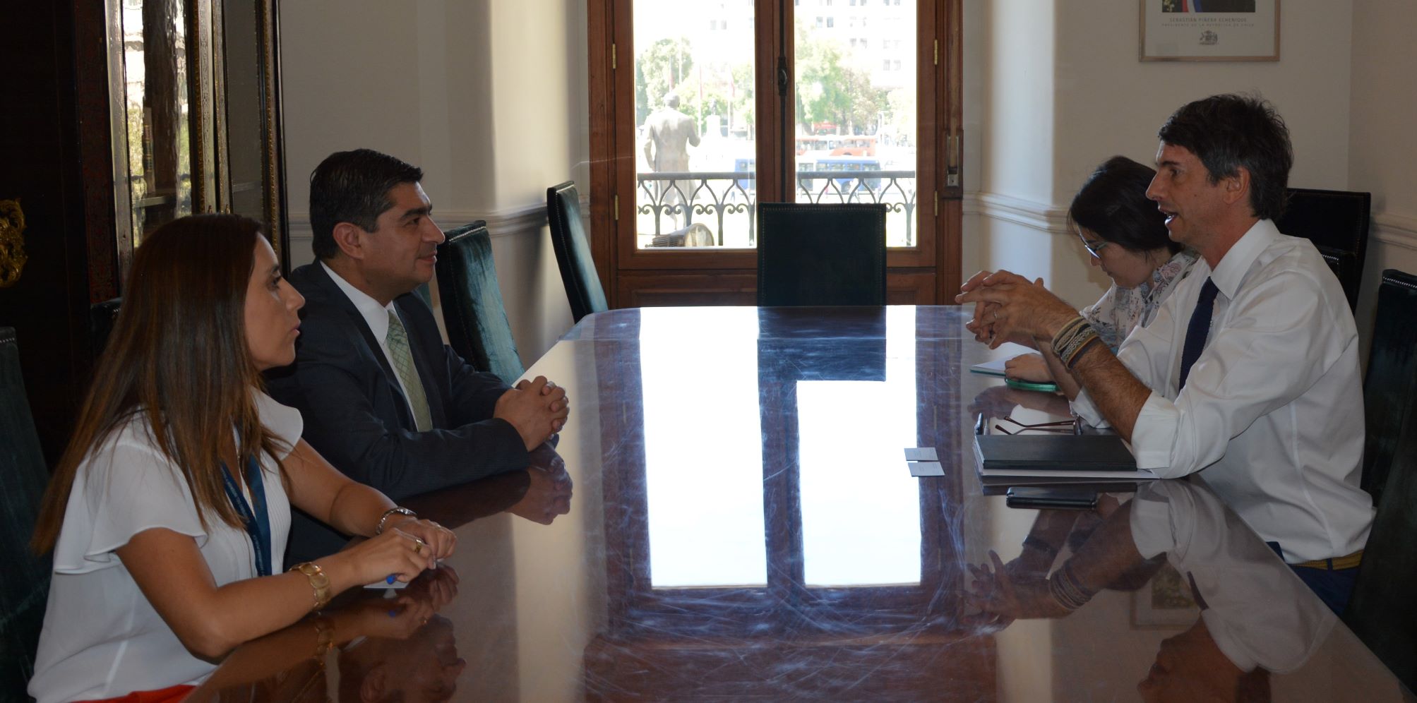 Ministro presidente (s) Felipe Sabando sostuvo reuniones protocolares con nuevas autoridades