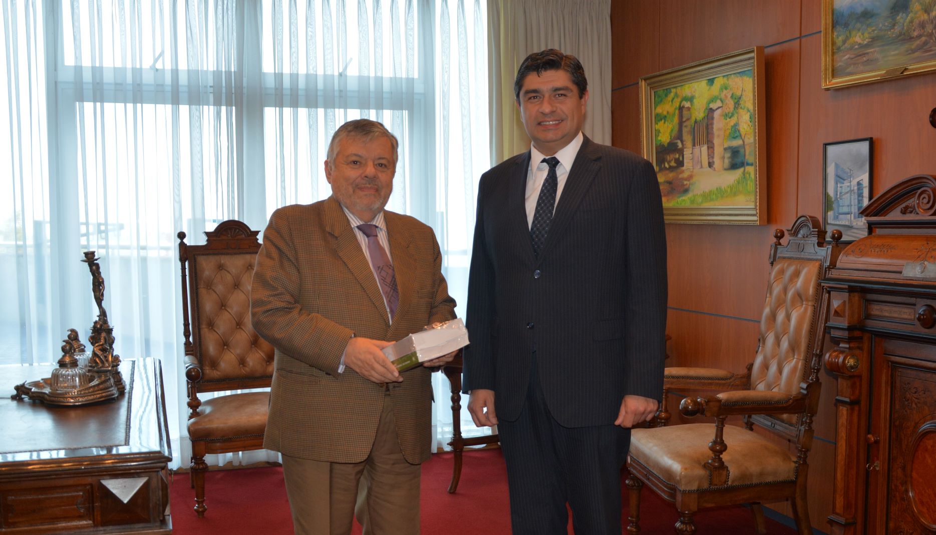 Ministro Felipe Sabando desarrolló diversas actividades de vinculación institucional en visita a la ciudad de Talca