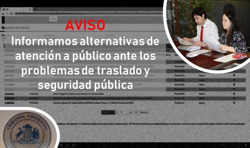 Para facilitar el acceso a la tramitación de causas, le informamos alternativas de atención a público