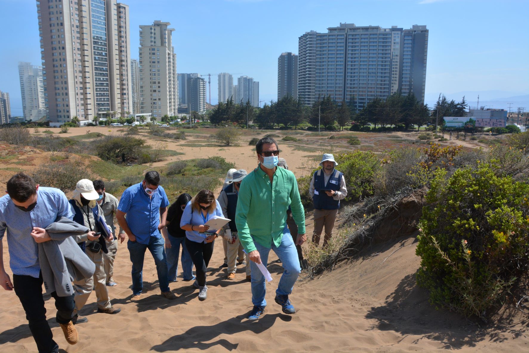 Dunas de Concón: Tribunal llevó a cabo inspección en terrenos de donde se emplaza proyecto inmobiliario de Reconsa