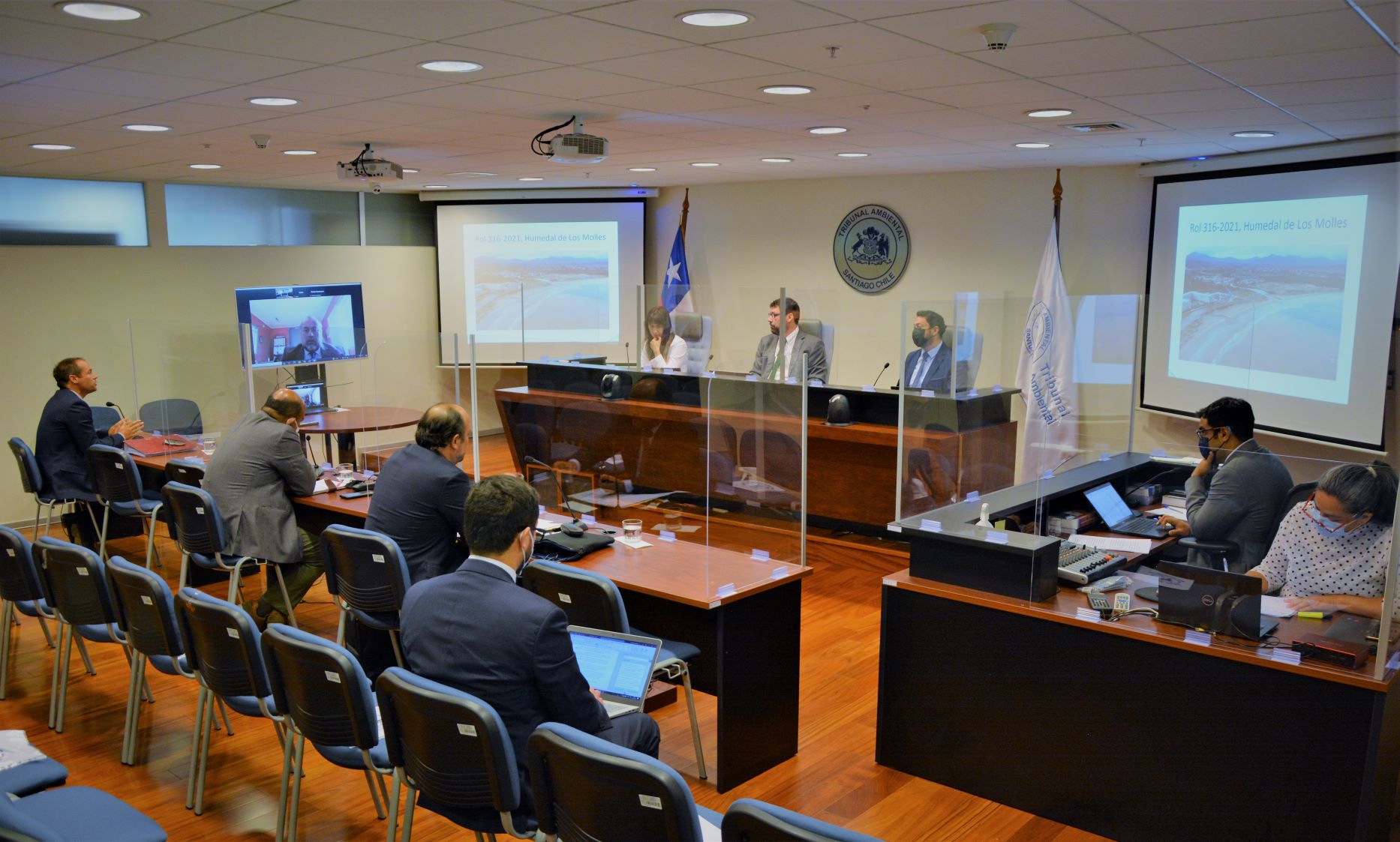 Tribunal realizó audiencia para revisar medida cautelar de paralización decretada en humedal urbano Estuario Los Molles