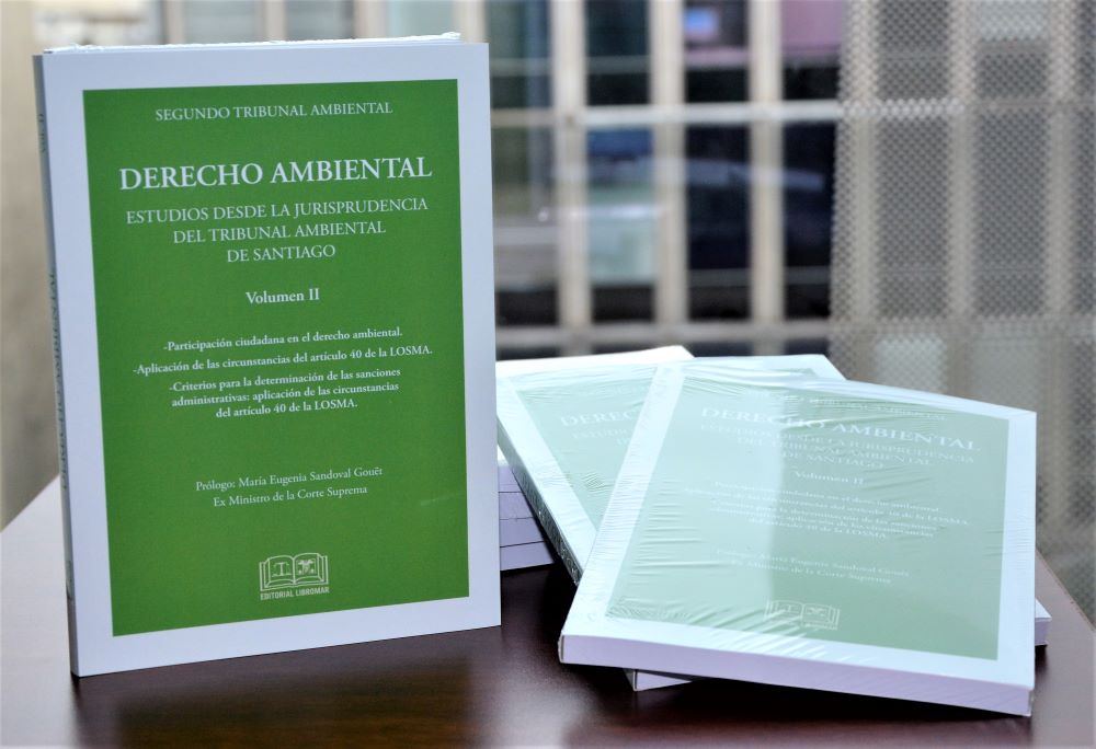 Tribunal publica obra “Derecho Ambiental: Estudios desde la Jurisprudencia del Tribunal Ambiental de Santiago, Volumen II”